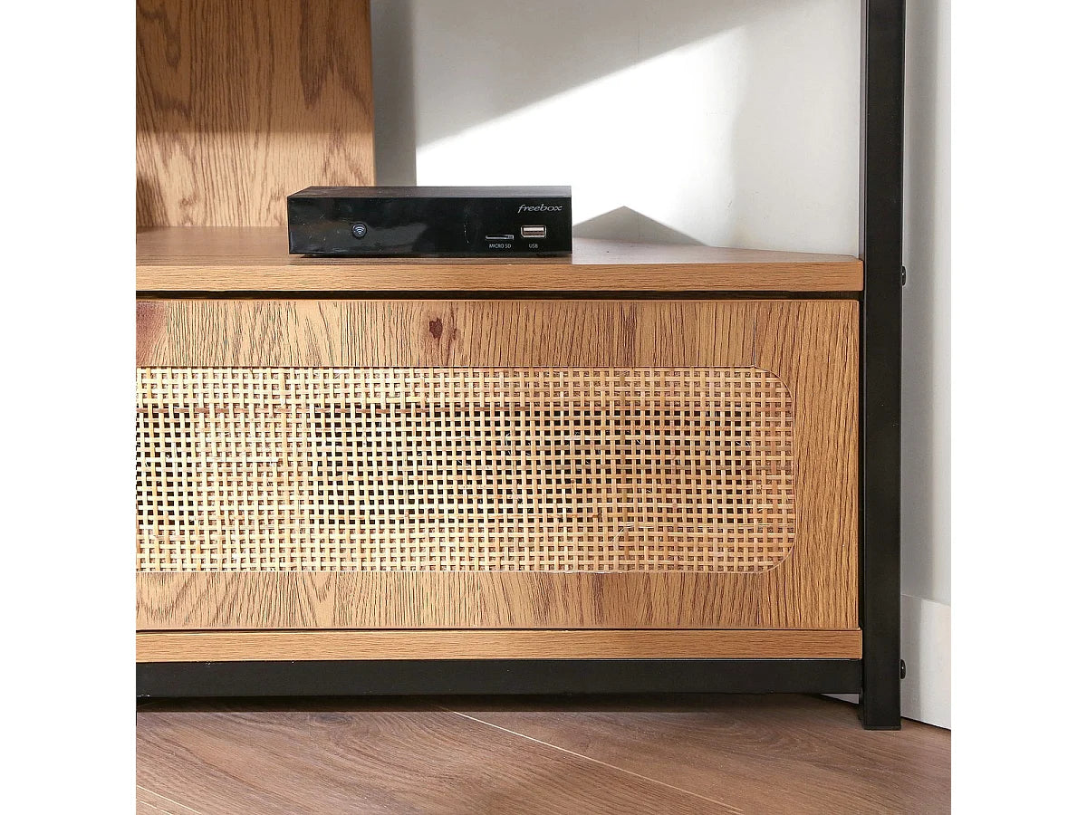Meuble TV Bas en Bois - JAYA vue 4