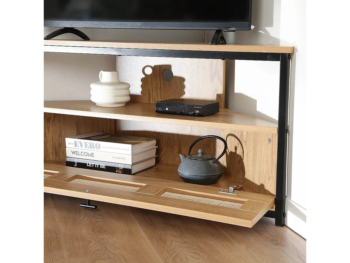 Meuble TV Bas en Bois - JAYA vue 8