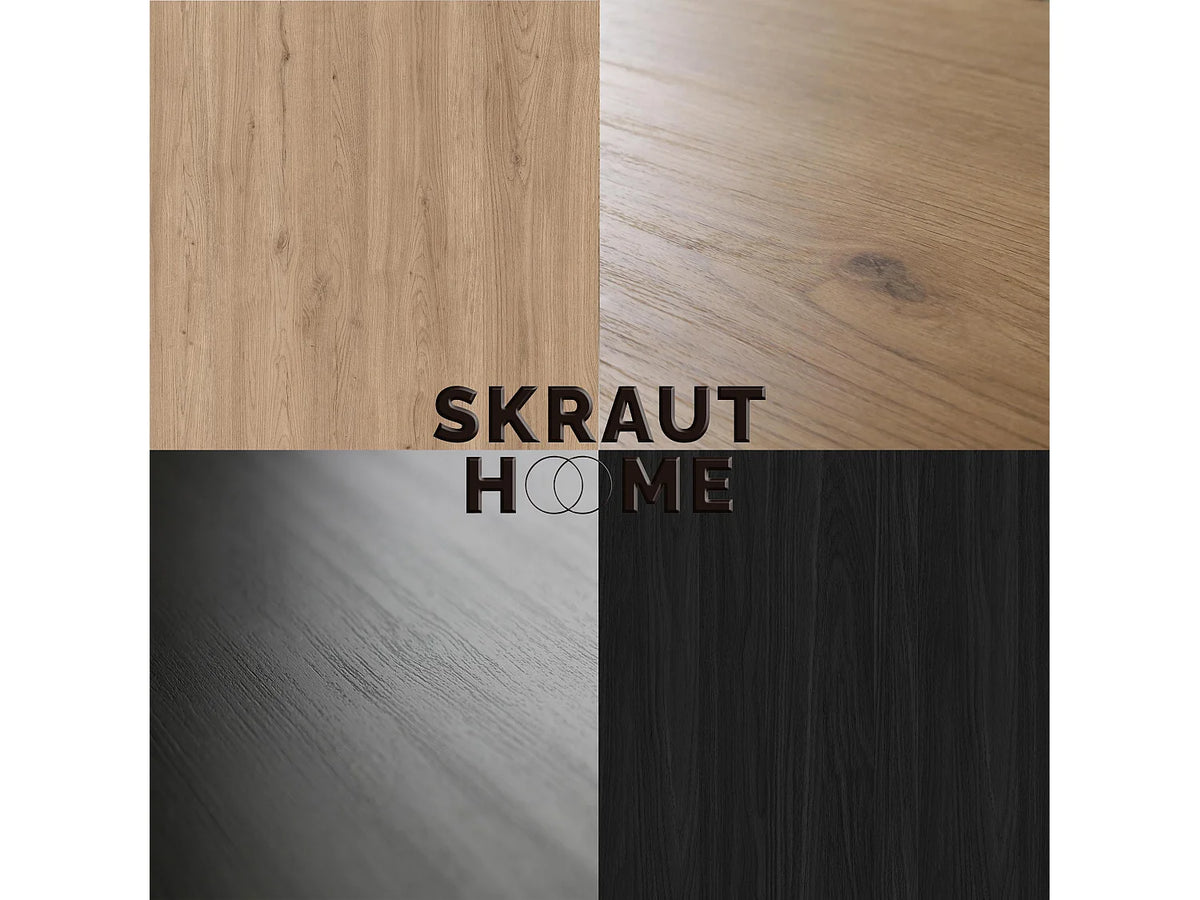 Meuble TV Effet Chêne Noir - NATURALE vue 3