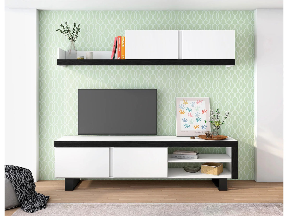 Meuble TV en Bois Blanc - IDEM vue 2