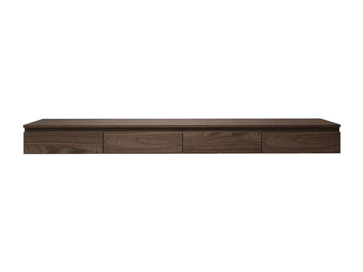 Meuble TV Effet Noyer 200 cm - BEMMI vue 4