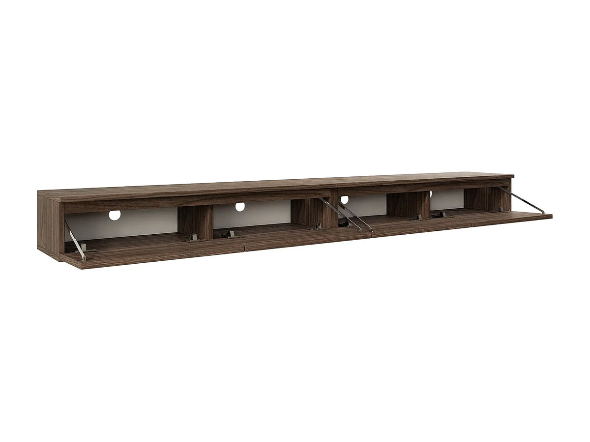 Meuble TV Effet Noyer 200 cm - BEMMI vue 6