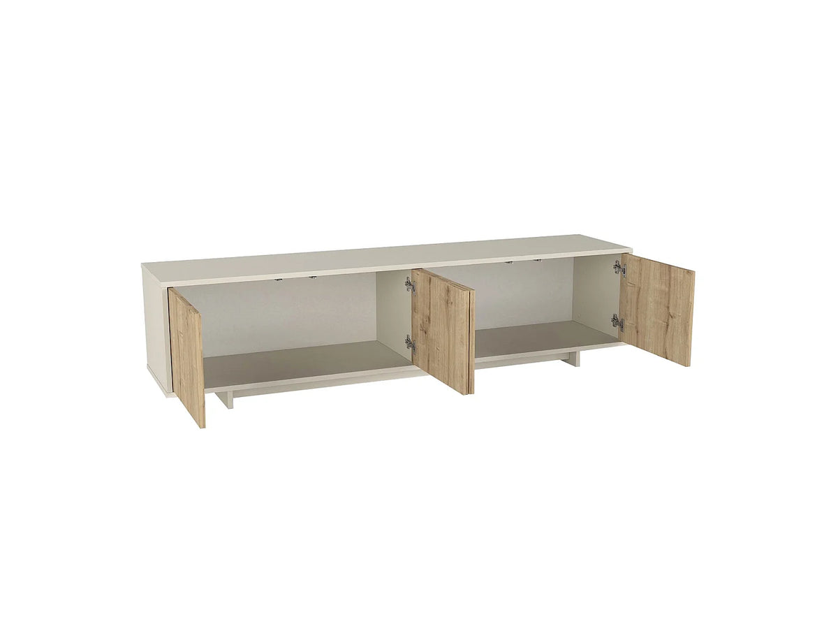 Meuble TV en Bois 180 cm - ZEFYNA vue 4