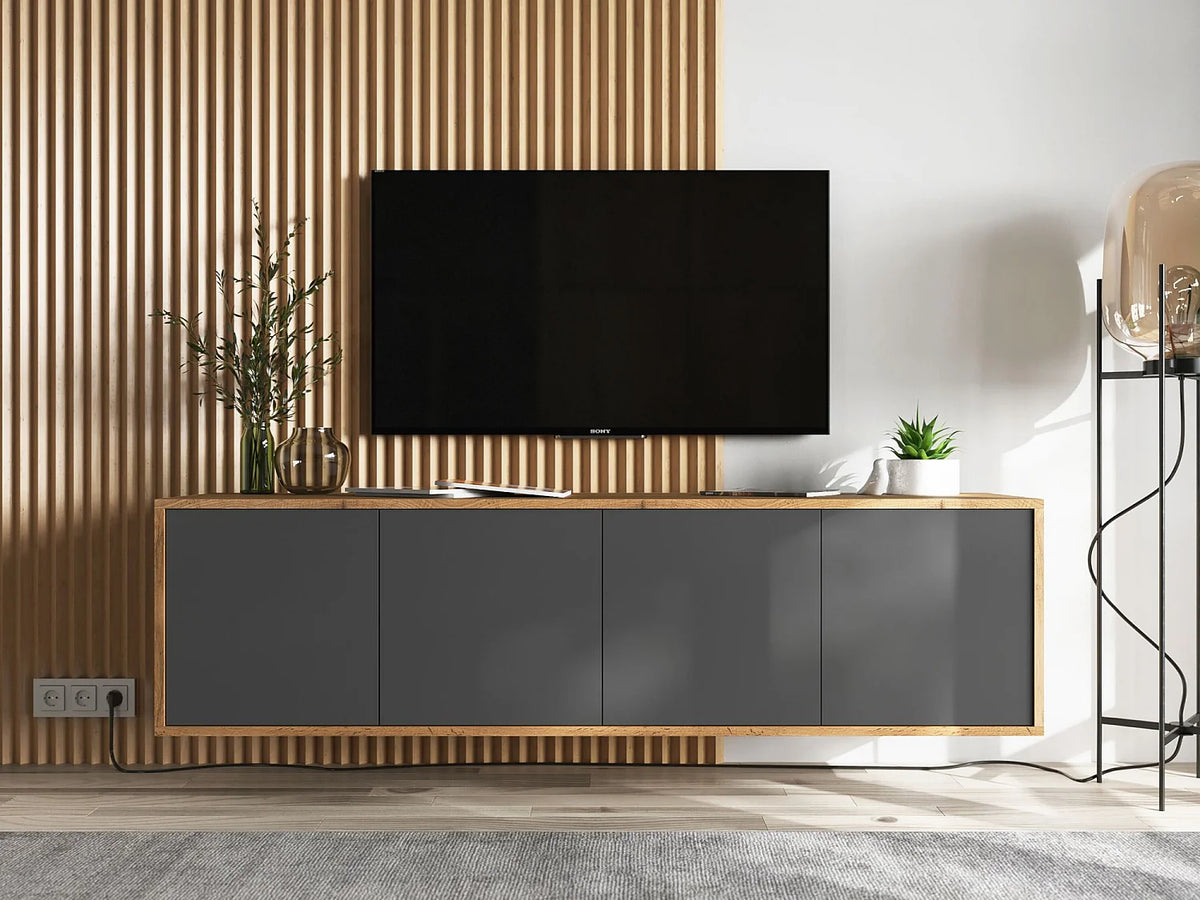Meuble TV Suspendu Moderne - APOLLO2 vue 2
