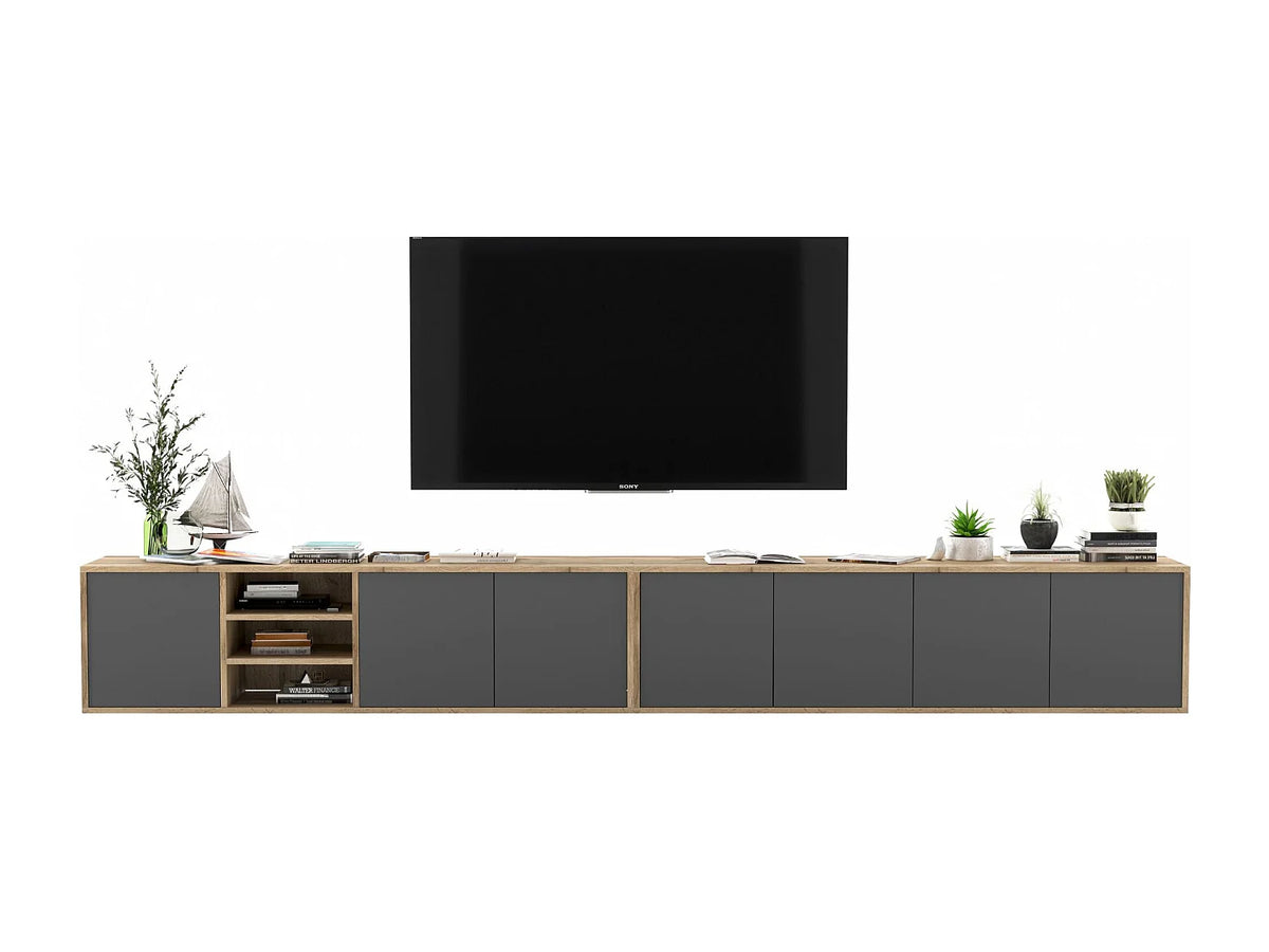 Meuble TV Suspendu Moderne - APOLLO