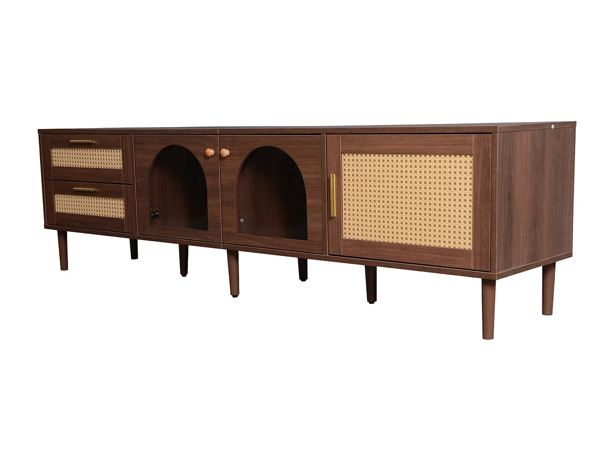 Meuble TV en Bois 180 cm - HAUSS SPOLE vue 6