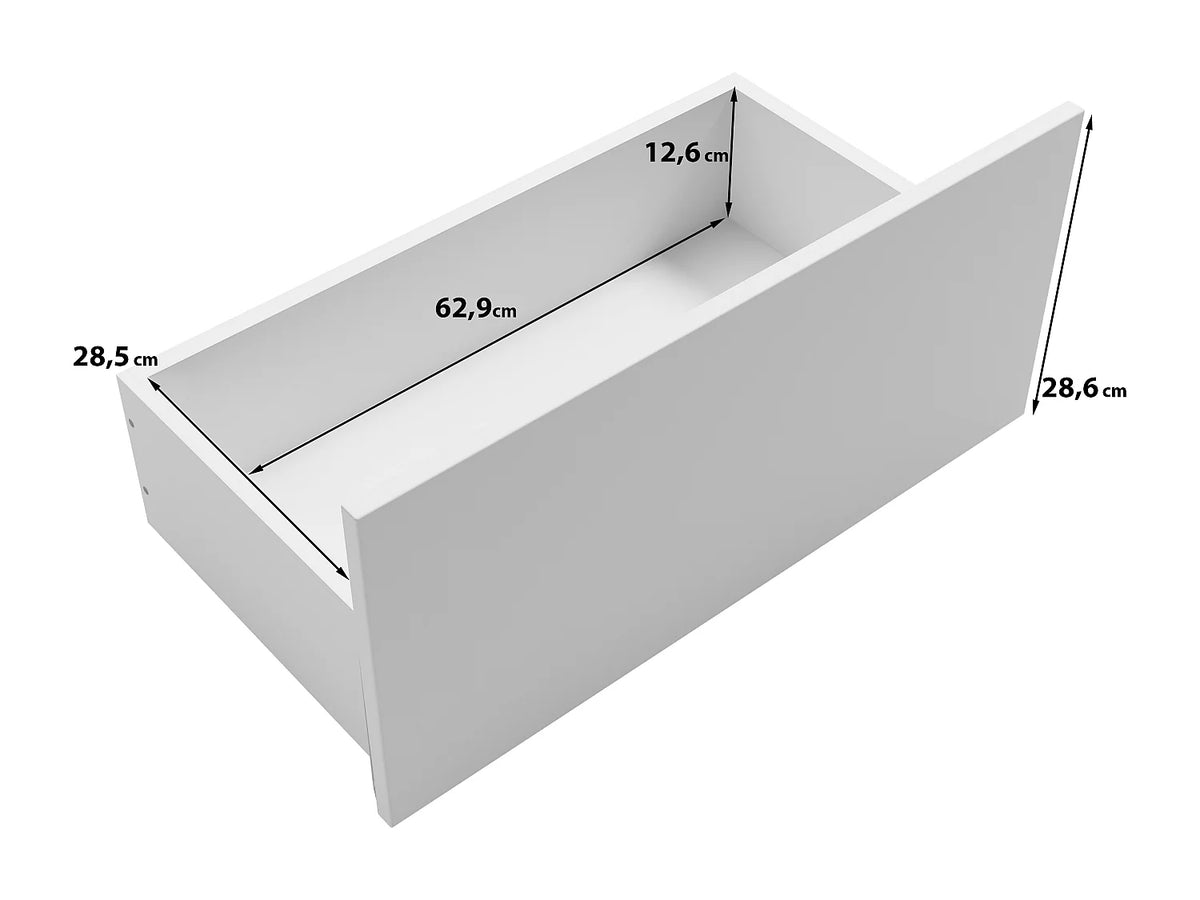 Meuble TV en Bois Blanc 180 cm avec LED - LAUREN MEBLE BE vue 7