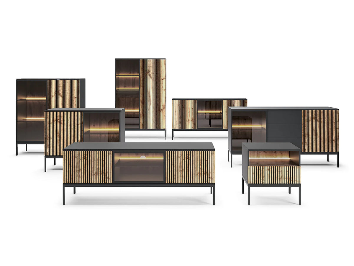 Meuble TV en Bois Noir - EMPORIUS vue 5