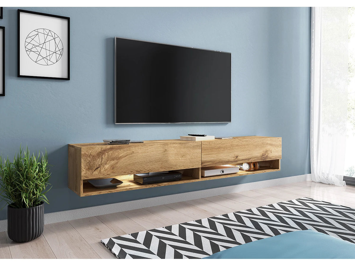 Meuble TV Suspendu 180 cm - LAUREN MEBLE BE vue 2