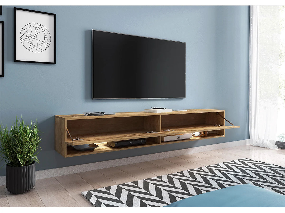 Meuble TV Suspendu 180 cm - LAUREN MEBLE BE vue 5