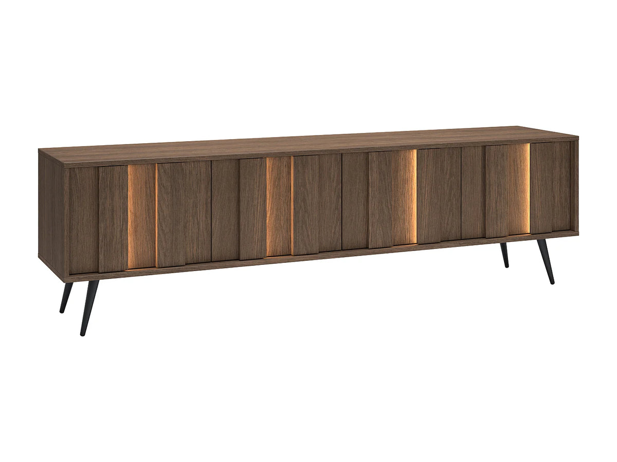 Meuble TV en Bois Noir - KALSIYA vue 3
