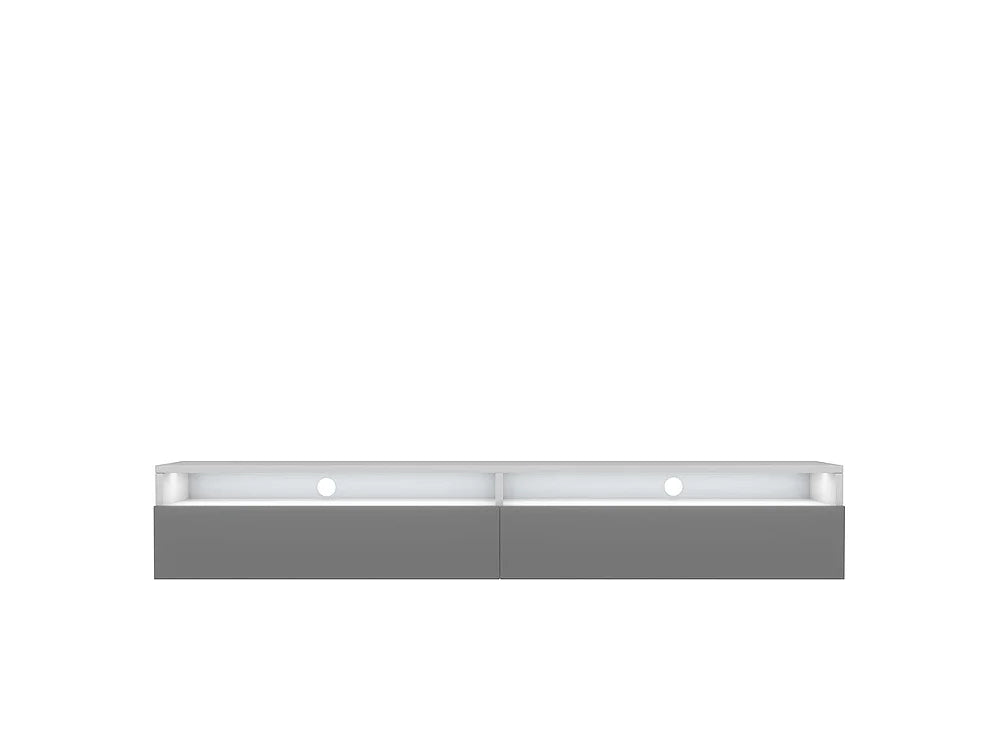 Meuble TV en Bois Blanc 180 cm - REDNAW vue 4