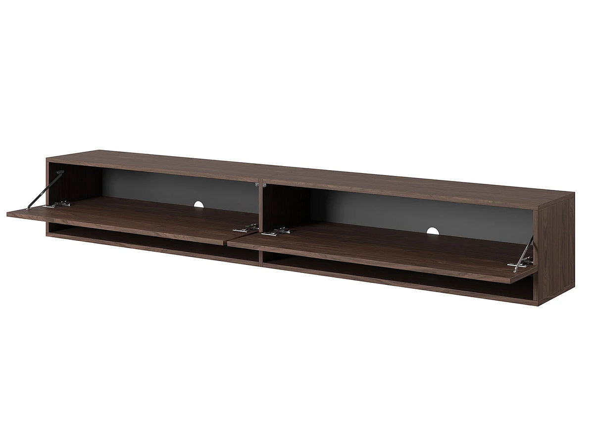 Meuble TV Effet Noyer 200 cm - MIRRGO vue 7