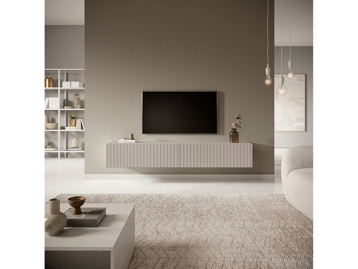 Meuble TV Bas en Bois - TELIRE