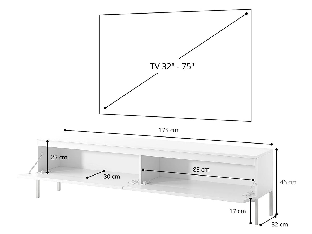 Meuble TV en Bois Blanc - BEMMI vue 7