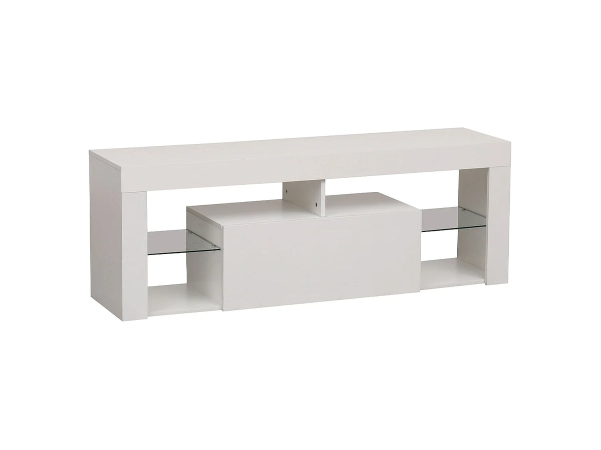 Meuble TV en Bois Blanc - HAPPY GARDEN