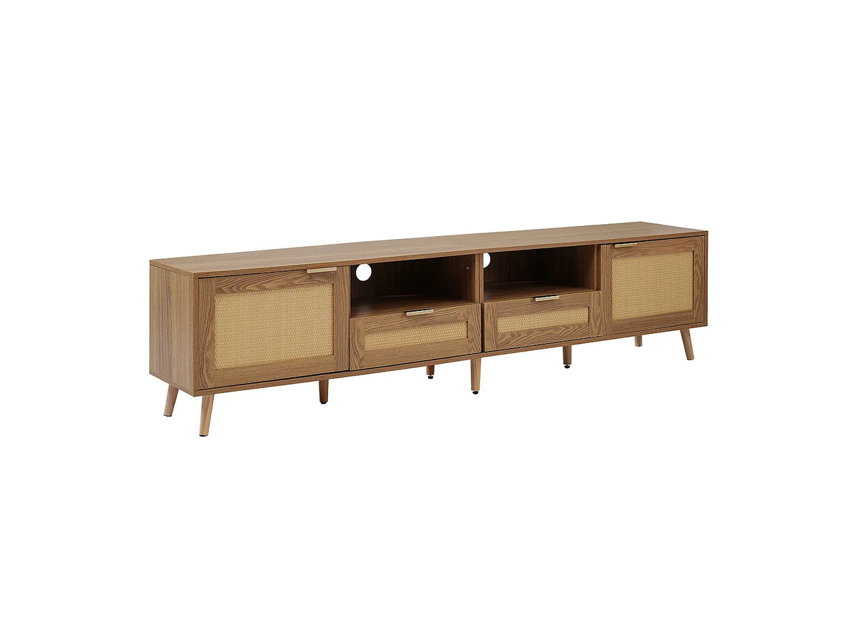 Meuble TV en Bois Moderne 200 cm 2 Portes - MODERNLUXE vue 10