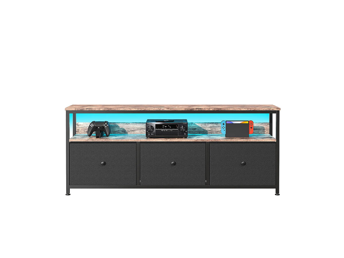 Meuble TV en Bois Noir - RIVIERA FR vue 8