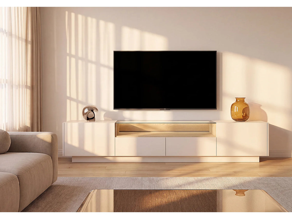 Meuble TV Bas en Bois - ALIVENTO