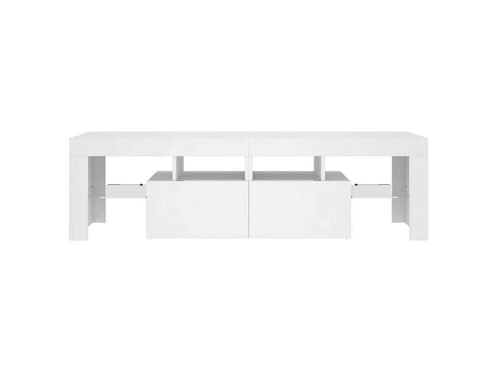 Meuble TV en Bois Blanc 140 cm - VIDAXL vue 8