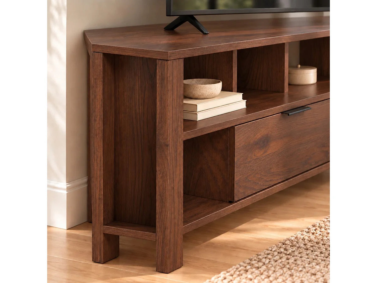 Meuble TV Bas en Bois - CALICOSY vue 4