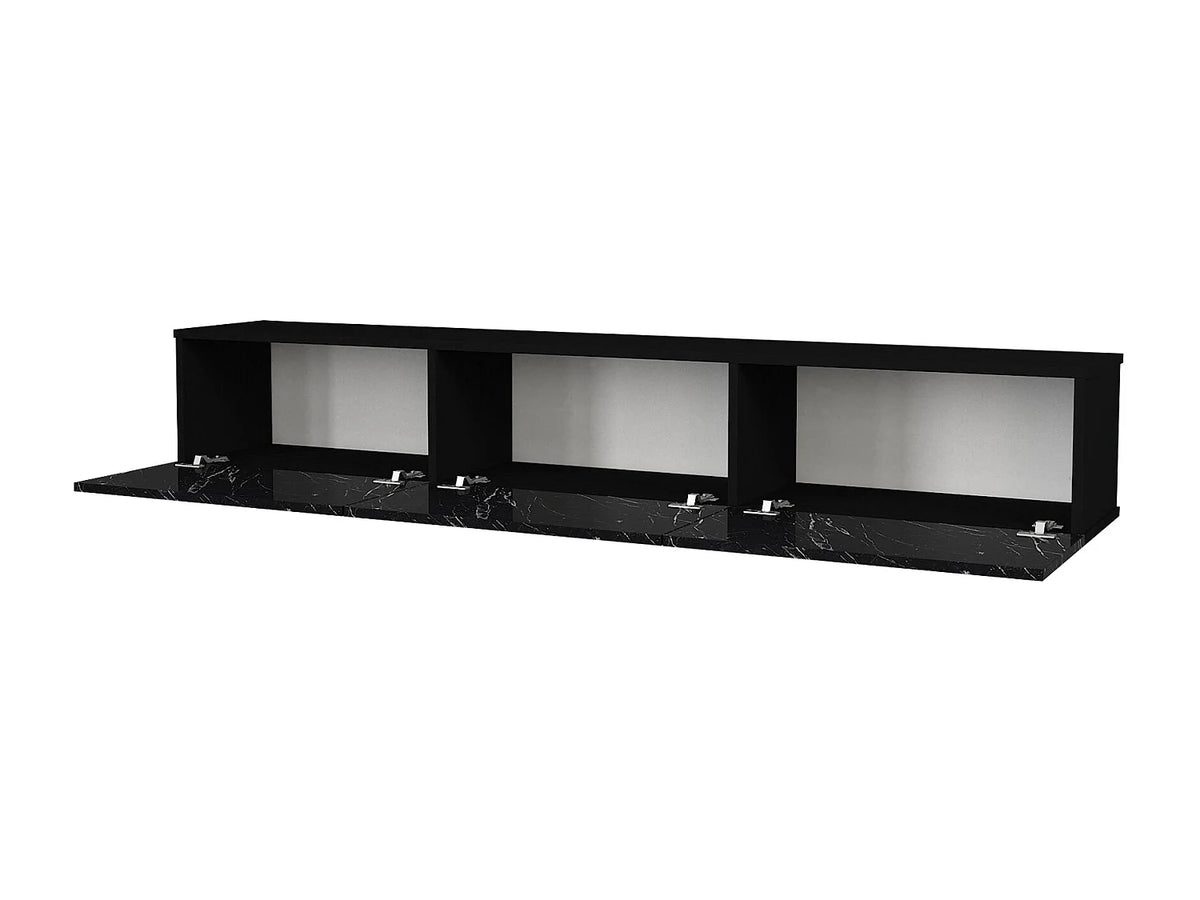Meuble TV en Bois Noir - VIKILA vue 4