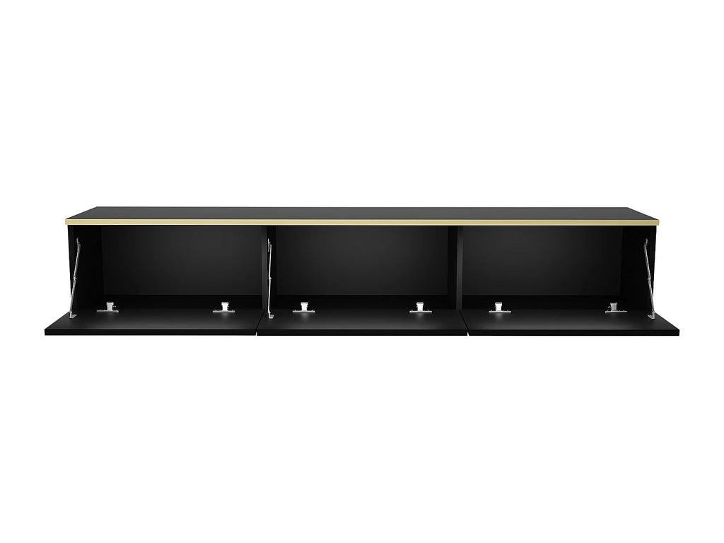 Meuble TV en Bois Noir - ALESAR vue 6