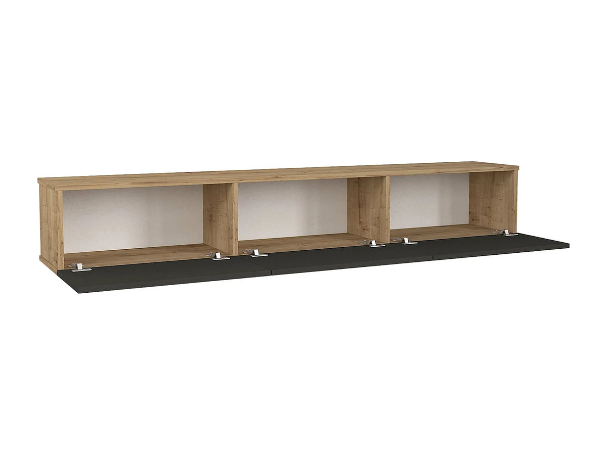 Meuble TV Suspendu en Bois 180 cm - VIKILA vue 3