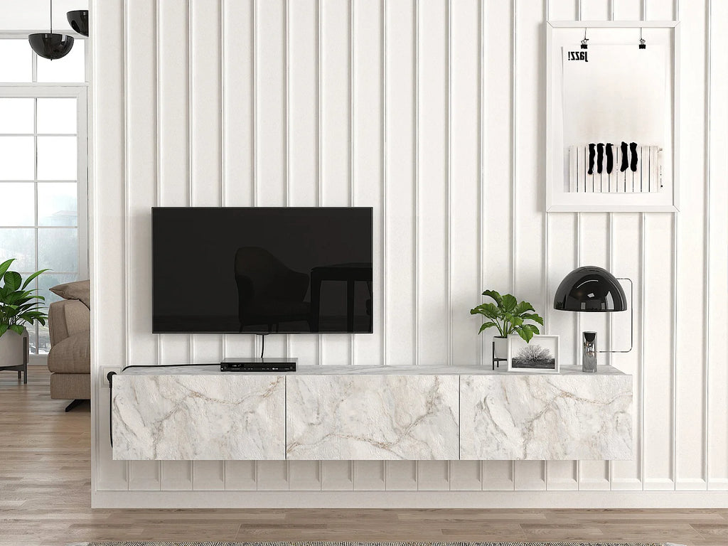 Meuble TV en Bois Blanc - VIKILA vue 6