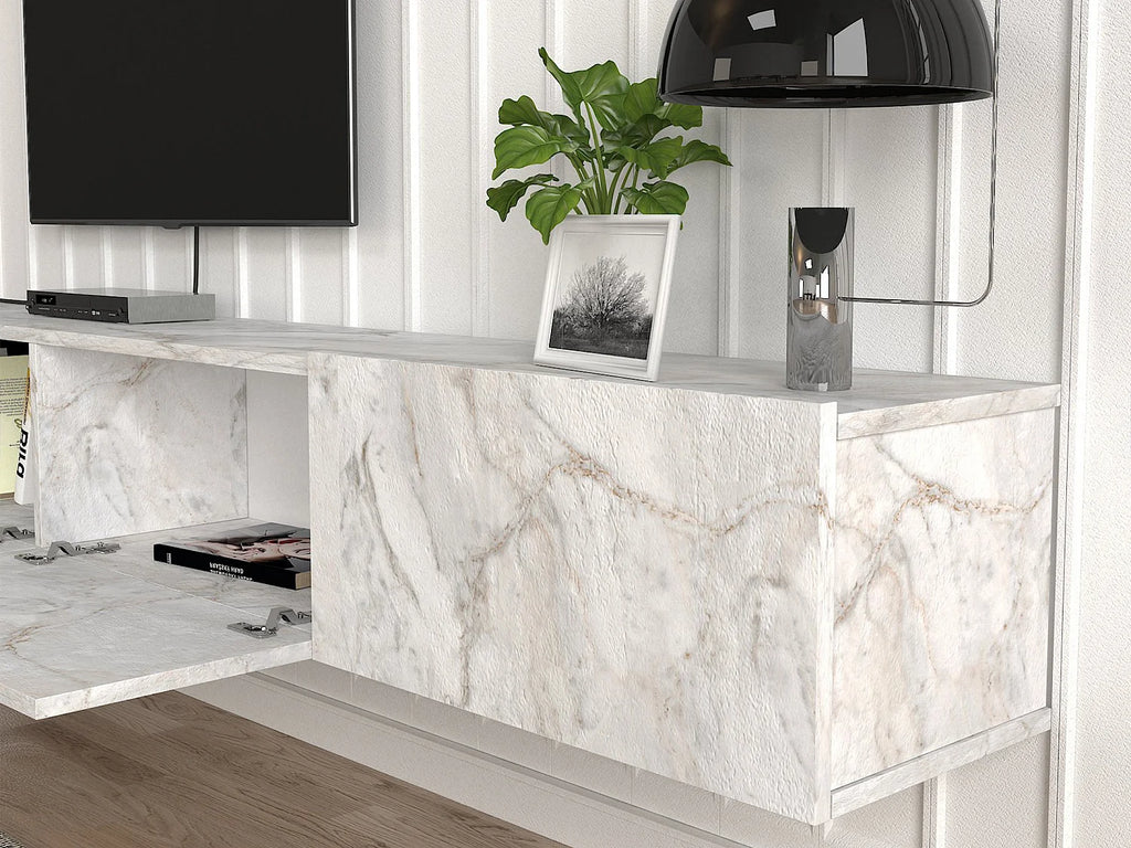 Meuble TV en Bois Blanc - VIKILA vue 5