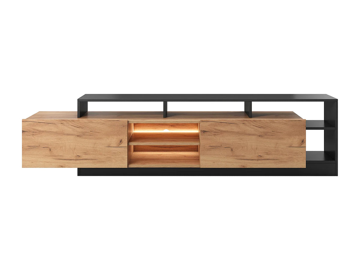 Meuble TV en Bois Gris - IDESIA vue 3