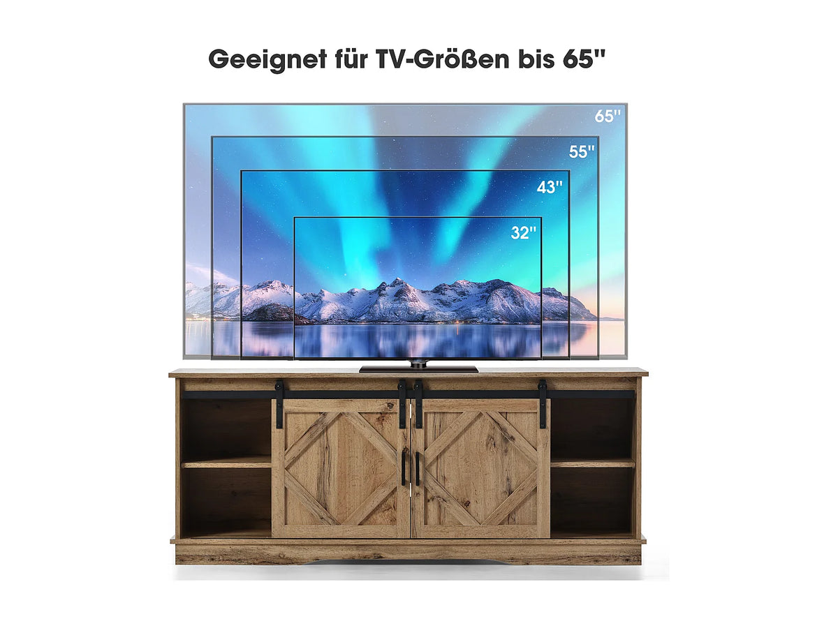 Meuble TV en Bois Moderne - MERAX vue 6