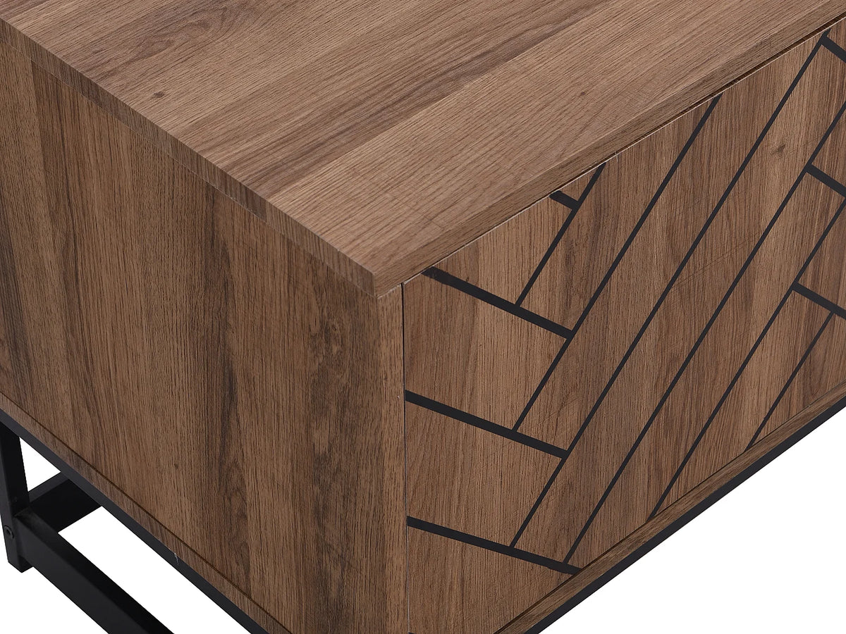 Meuble TV en Bois Noir - CARATANA vue 6