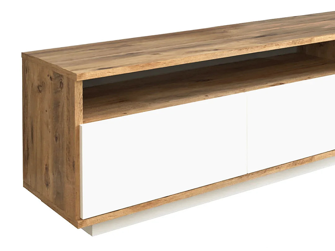 Meuble TV en Bois Blanc - CEDONA vue 4