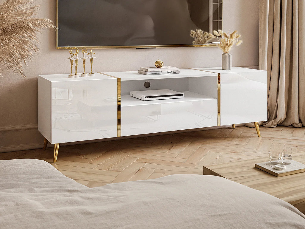 Meuble TV en Bois Blanc - MARZIALO vue 7