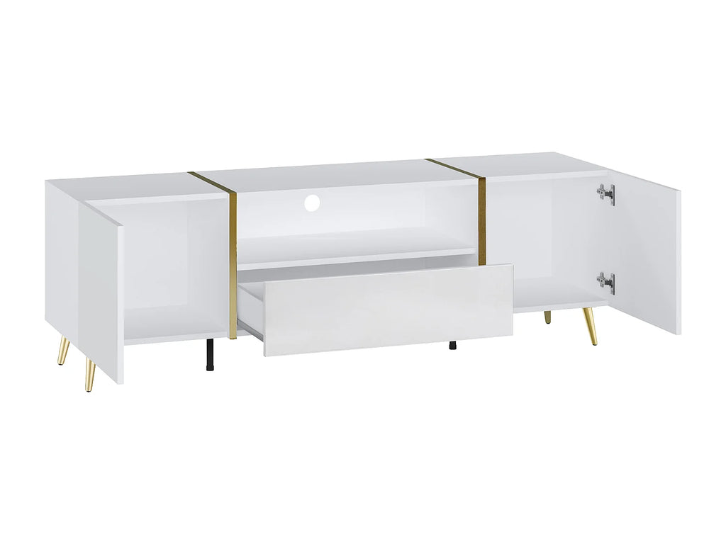 Meuble TV en Bois Blanc - MARZIALO vue 4