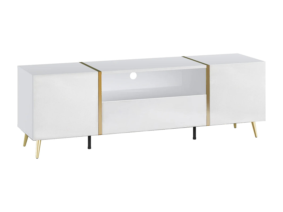 Meuble TV en Bois Blanc - MARZIALO vue 3