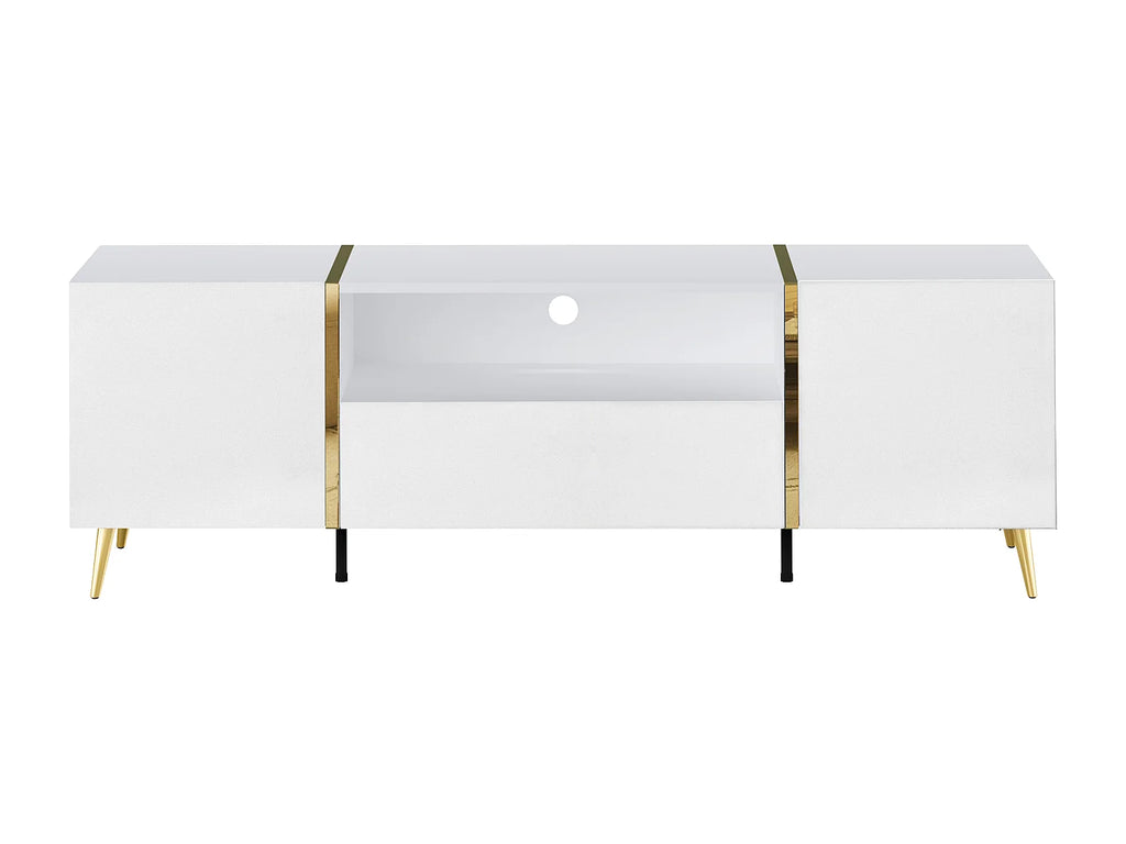 Meuble TV en Bois Blanc - MARZIALO vue 2