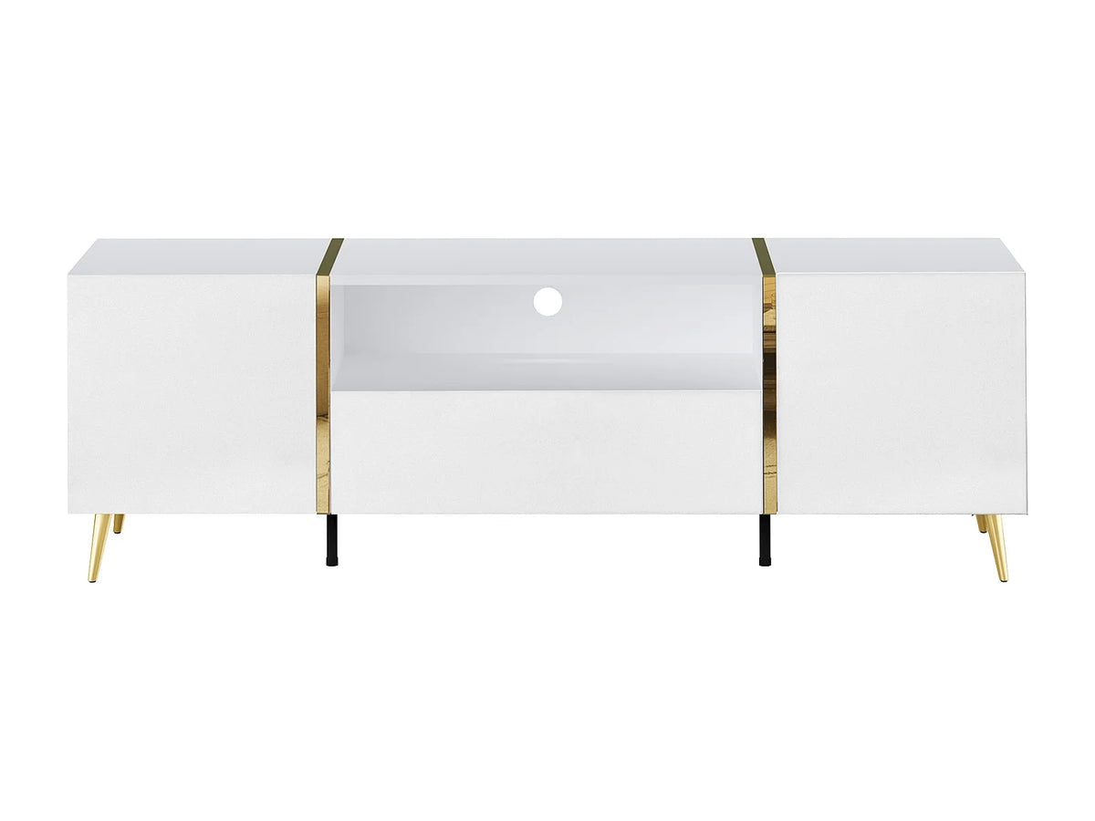 Meuble TV en Bois Blanc - MARZIALO vue 2