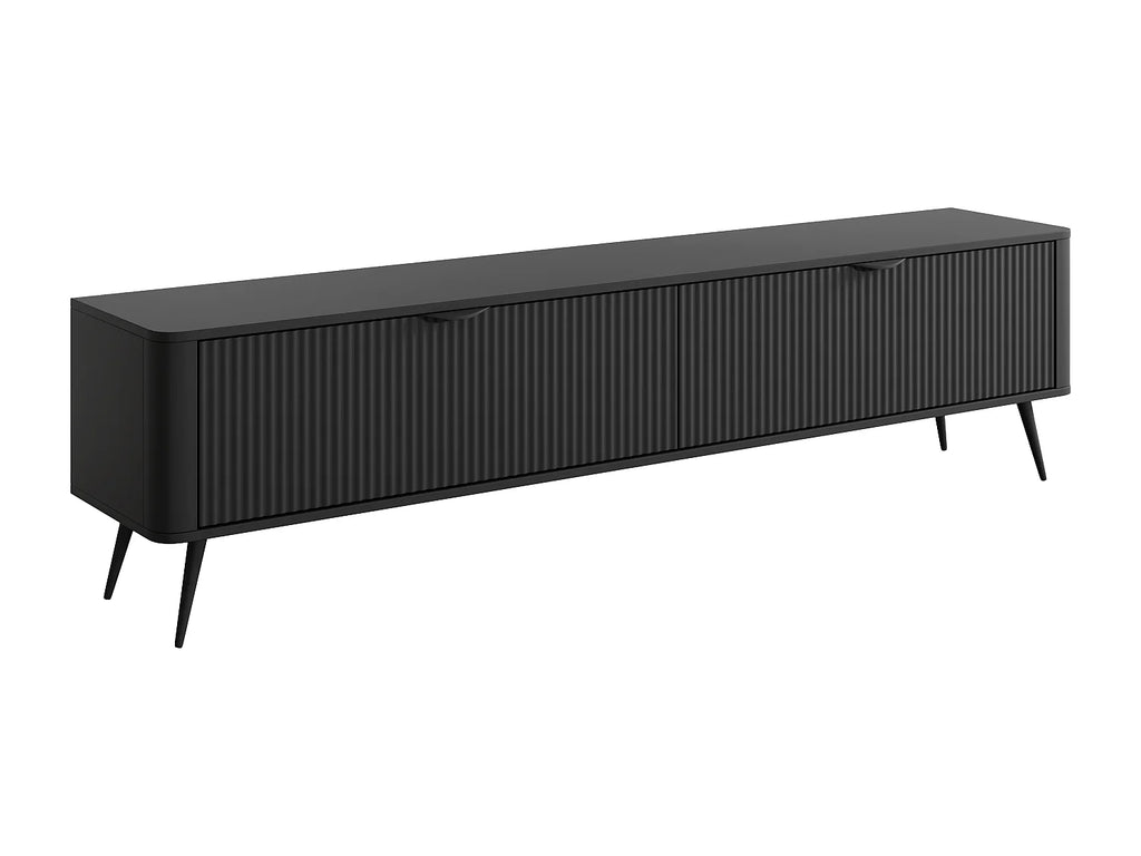 Meuble TV en Bois Noir - ELONARIA vue 4