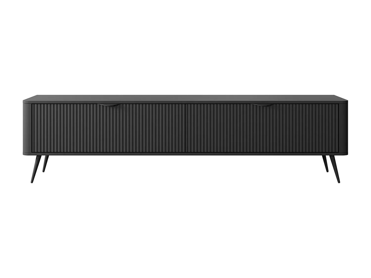 Meuble TV en Bois Noir - ELONARIA vue 3