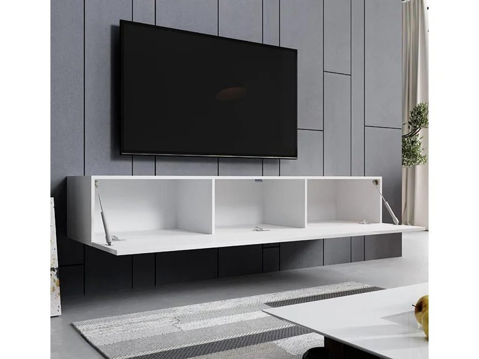 Meuble TV en Bois Blanc - MB MUEBLES BONITOS vue 3