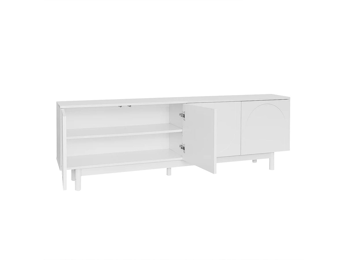 Meuble TV en Bois Blanc - MODERNLUXE vue 3