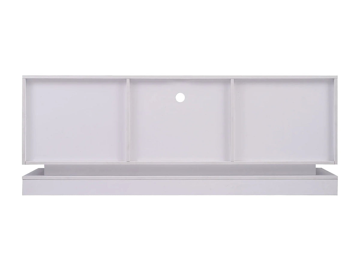 Meuble TV en Bois Blanc 160 cm 2 Portes - MODERNLUXE vue 9
