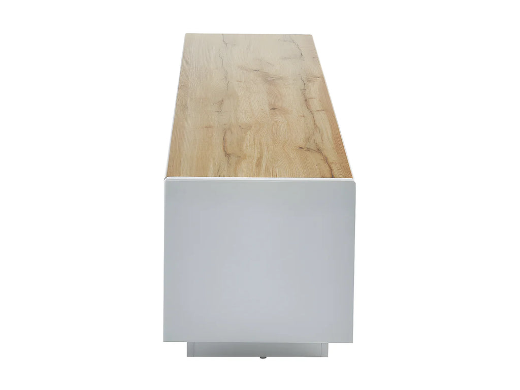 Meuble TV Effet Chêne Blanc - AMANI vue 5