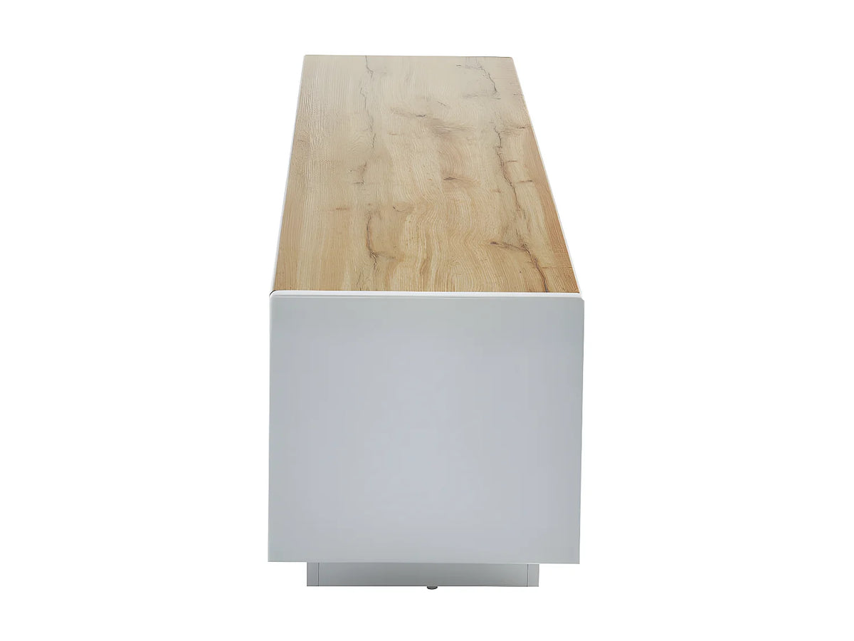 Meuble TV Effet Chêne Blanc - AMANI vue 5
