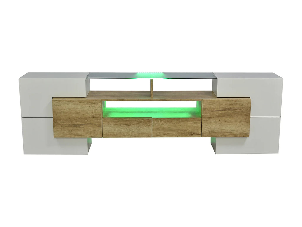Meuble TV en Bois Blanc - EUROTUBE FR vue 6