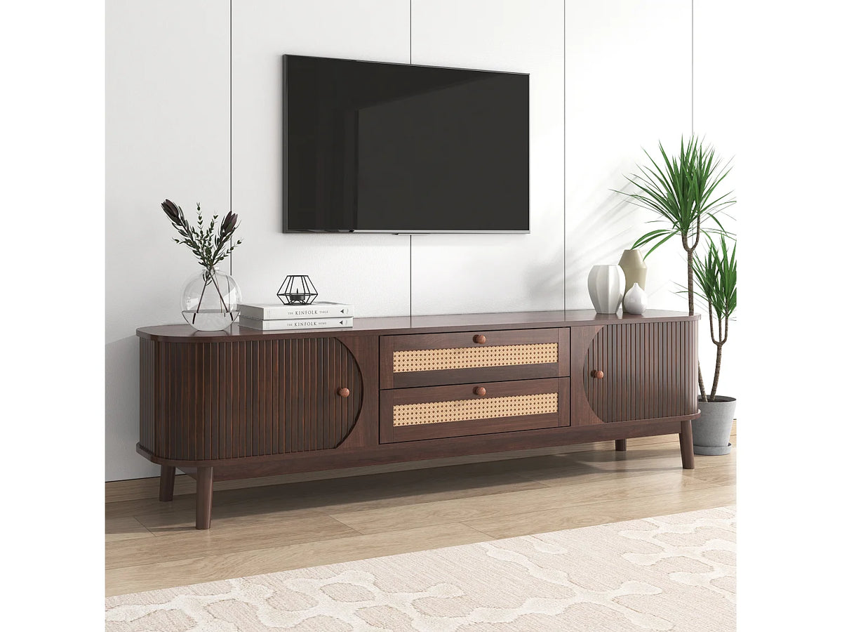 Meuble TV en Bois Moderne 40 cm - MERAX vue 8
