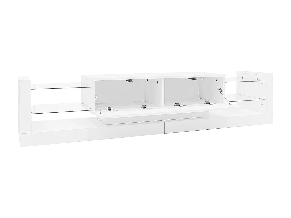 Meuble TV en Bois Blanc 181 cm - MODERNLUXE vue 7