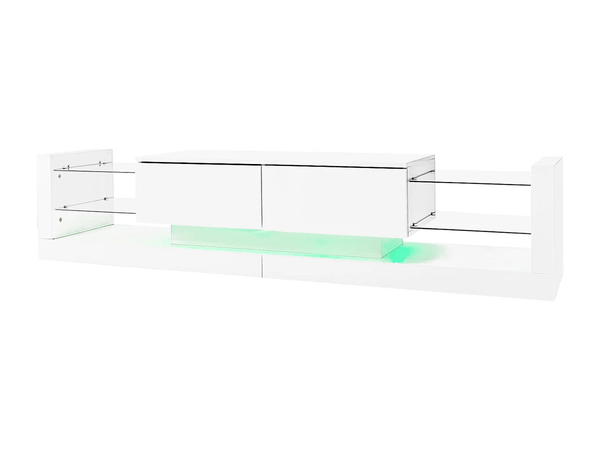 Meuble TV en Bois Blanc 181 cm - MODERNLUXE vue 8
